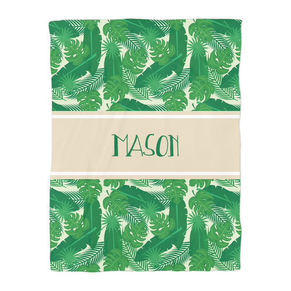 Tropical Leaves #2 Duvet Cover - Twin - Front