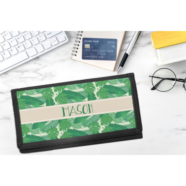 Tropical Leaves #2 DyeTrans Checkbook Cover - LIFESTYLE