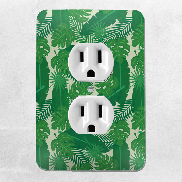 Tropical Leaves #2 Electric Outlet Plate - LIFESTYLE