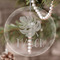 Tropical Leaves #2 Engraved Glass Ornaments - Round-Main Parent