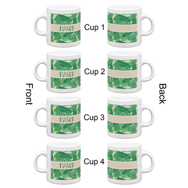 Tropical Leaves 2 Espresso Cup Set of 4 - Apvl