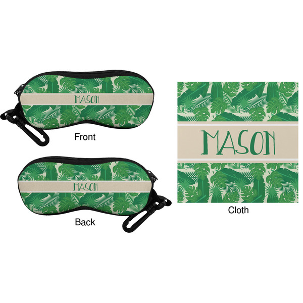 Tropical Leaves 2 Eyeglass Case & Cloth (Approval)
