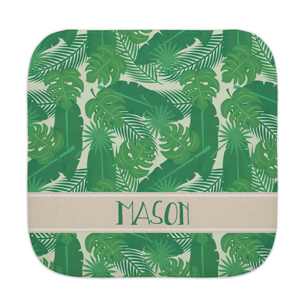 Custom Tropical Leaves #2 Face Towel w/ Name or Text