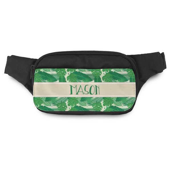 Custom Tropical Leaves #2 Fanny Pack - Modern Style (Personalized)