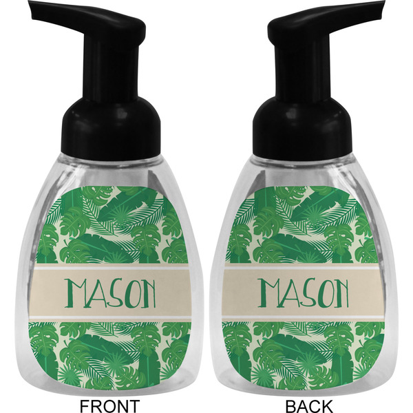 Tropical Leaves 2 Foam Soap Bottle (Front & Back)