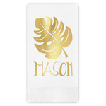 Tropical Leaves #2 Guest Napkins - Foil Stamped (Personalized)