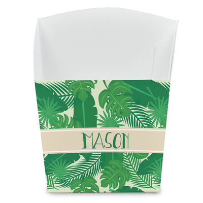 Tropical Leaves #2 French Fry Favor Boxes (Personalized)