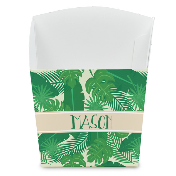 Custom Tropical Leaves #2 French Fry Favor Boxes (Personalized)