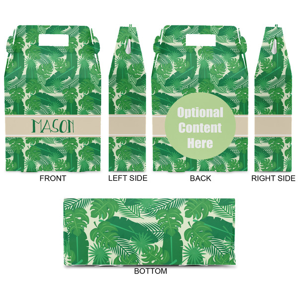 Tropical Leaves #2 Gable Favor Box - Approval