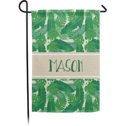 Tropical Leaves #2 Small Garden Flag - Single Sided w/ Name or Text