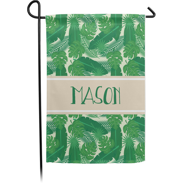 Custom Tropical Leaves #2 Garden Flag (Personalized)