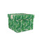 Tropical Leaves #2 Gift Boxes with Lid - Canvas Wrapped - Small - Front/Main
