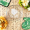 Tropical Leaves #2 Glass Pie Dish - LIFESTYLE