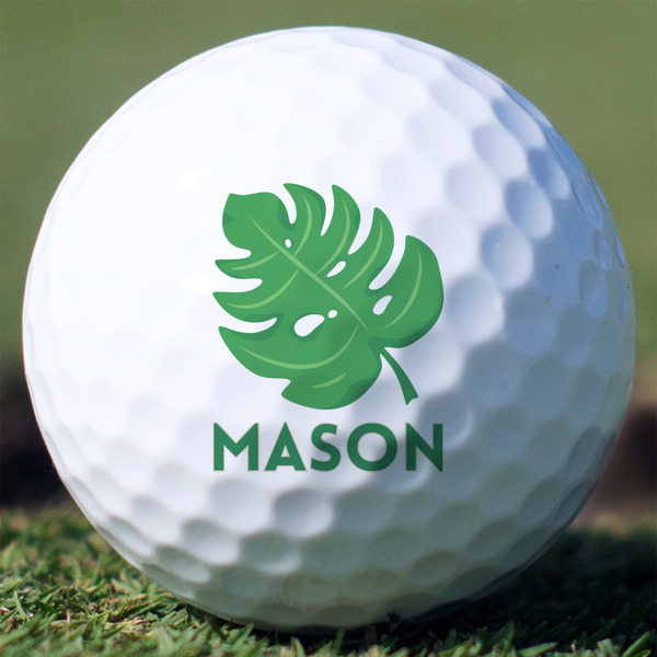 Custom Tropical Leaves #2 Golf Balls (Personalized)