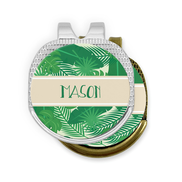 Tropical Leaves #2 Golf Ball Marker Hat Clip - PARENT/MAIN