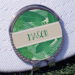 Tropical Leaves #2 Golf Ball Marker - Hat Clip