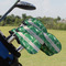 Tropical Leaves #2 Golf Club Cover - Set of 9 - On Clubs