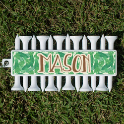 Tropical Leaves #2 Golf Tees & Ball Markers Set (Personalized)