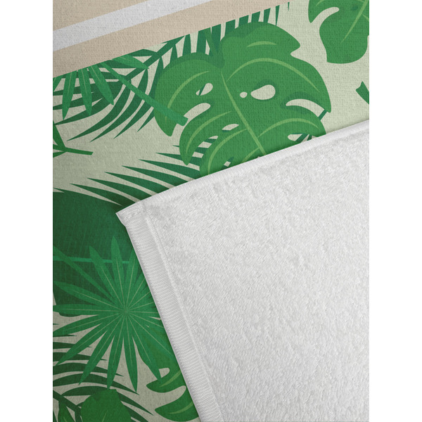 Tropical Leaves #2 Golf Towel - Detail