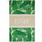 Tropical Leaves #2 Golf Towel (Personalized) - APPROVAL (Small Full Print)