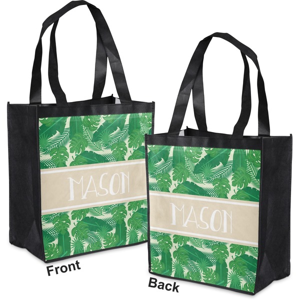 Tropical Leaves 2 Grocery Bag - Apvl