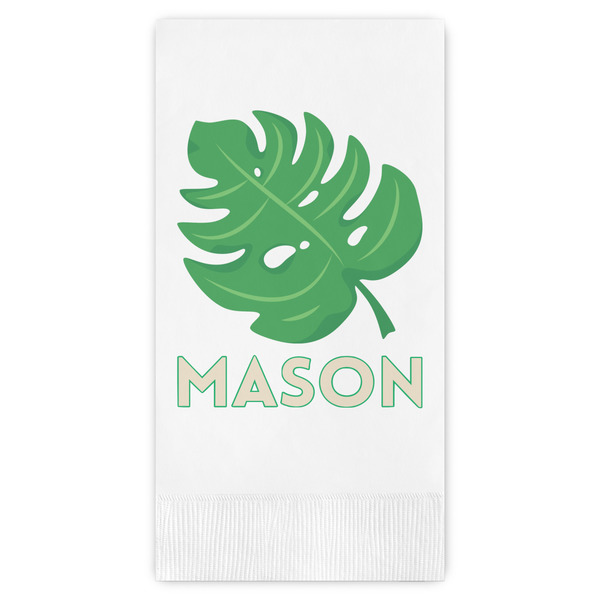 Custom Tropical Leaves #2 Guest Towels - Full Color (Personalized)