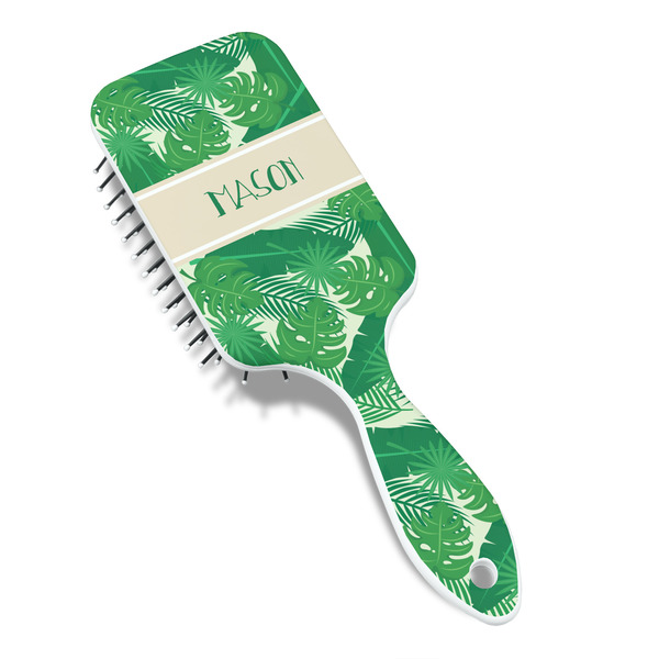 Tropical Leaves #2 Hair Brush - Angle View