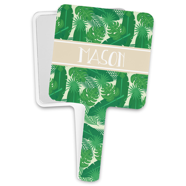 Custom Tropical Leaves #2 Hand Mirror (Personalized)