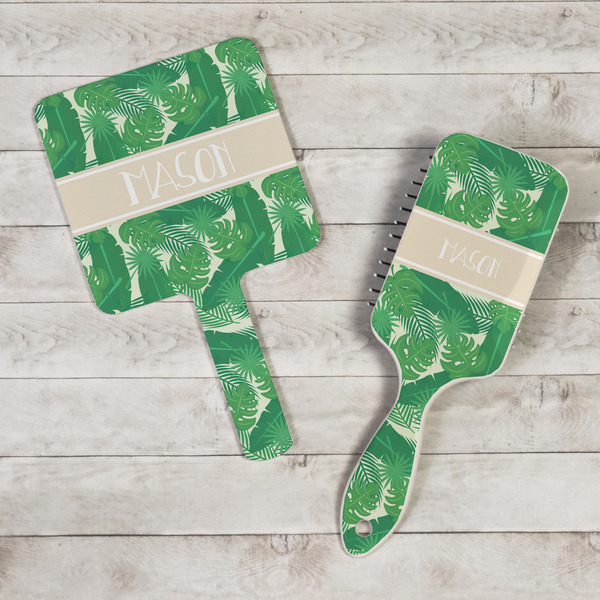 Tropical Leaves #2 Hand Mirrors - In Context