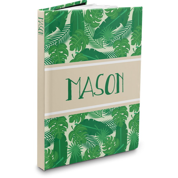 Custom Tropical Leaves #2 Hardbound Journal - 5.75" x 8" (Personalized)