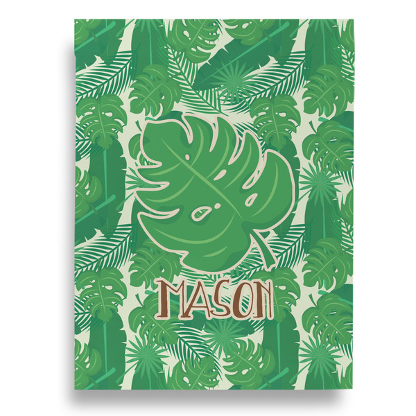 Tropical Leaves #2 House Flags - Double Sided - BACK