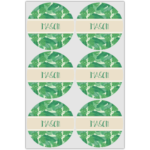 Tropical Leaves #2 Icing Circle - Large - Set of 6