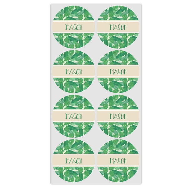 Tropical Leaves #2 Icing Circle - Medium - Set of 8