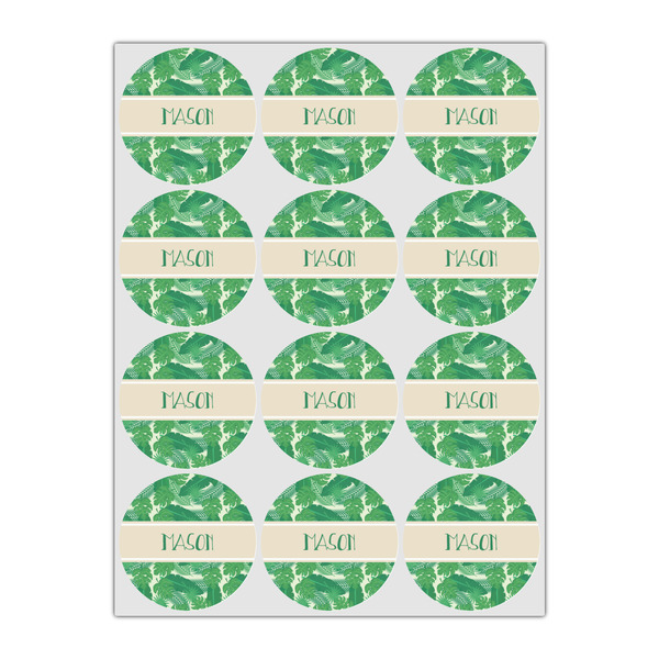 Tropical Leaves #2 Icing Circle - Small - Set of 12