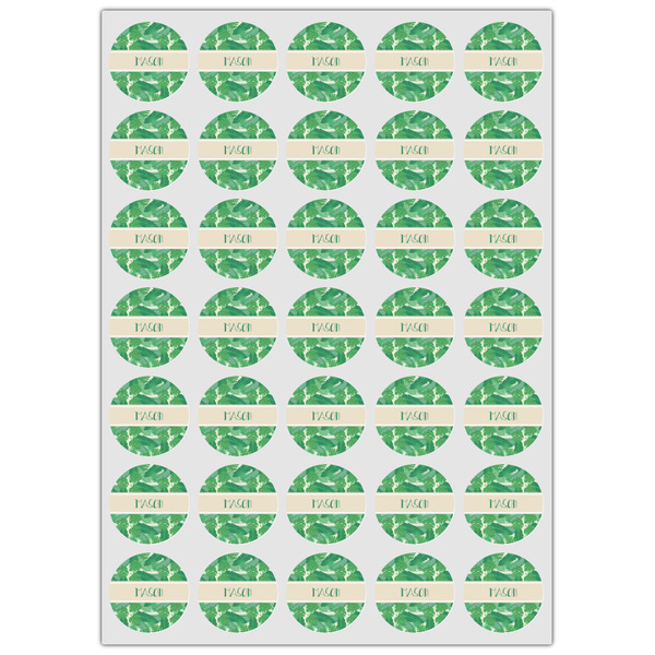 Tropical Leaves #2 Icing Circle - XSmall - Set of 35