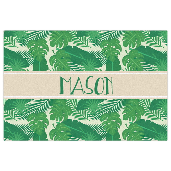 Tropical Leaves #2 Indoor / Outdoor Rug - 2'x3' - Front Flat