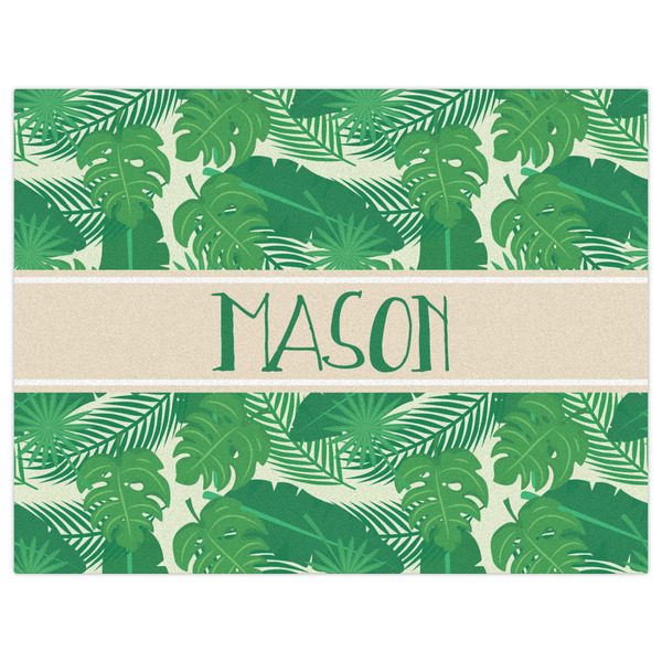 Tropical Leaves #2 Indoor / Outdoor Rug - 6'x8' - Front Flat