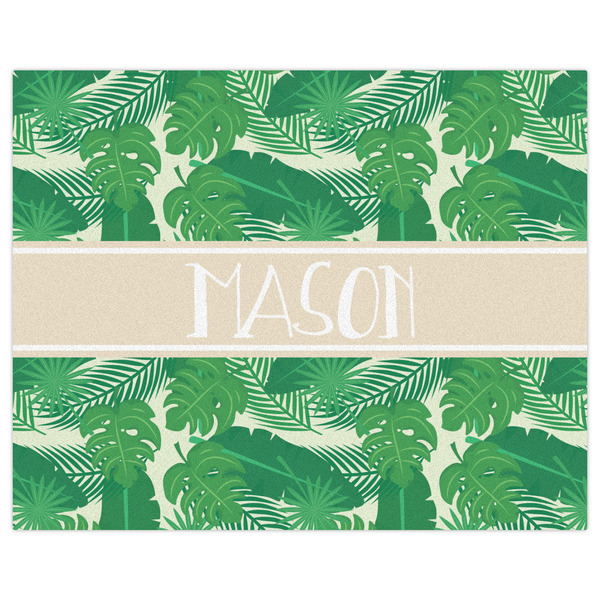 Tropical Leaves #2 Indoor / Outdoor Rug - 8'x10' - Front Flat