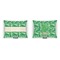 Tropical Leaves 2 Indoor Rectangular Burlap Pillow (Front and Back)