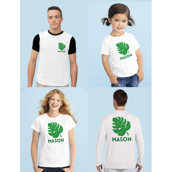 Tropical Leaves 2 Iron-On Sizing on Shirts