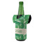 Tropical Leaves #2 Jersey Bottle Cooler - ANGLE (on bottle)