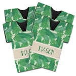 Tropical Leaves #2 Jersey Bottle Cooler - Set of 4 (Personalized)