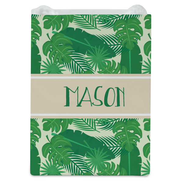 Tropical Leaves #2 Jewelry Gift Bag - Gloss - Front