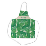 Tropical Leaves #2 Kid's Apron - Medium (Personalized)