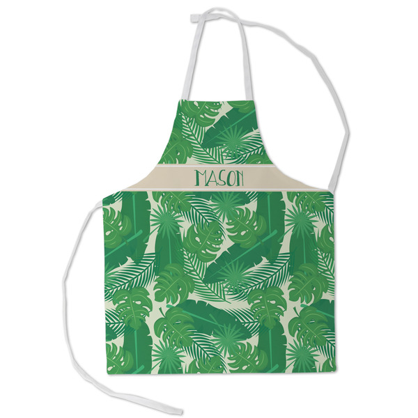 Custom Tropical Leaves #2 Kid's Apron - Small (Personalized)