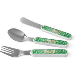 Tropical Leaves #2 Kid's Flatware (Personalized)
