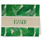 Tropical Leaves #2 Kitchen Towel - Poly Cotton w/ Name or Text