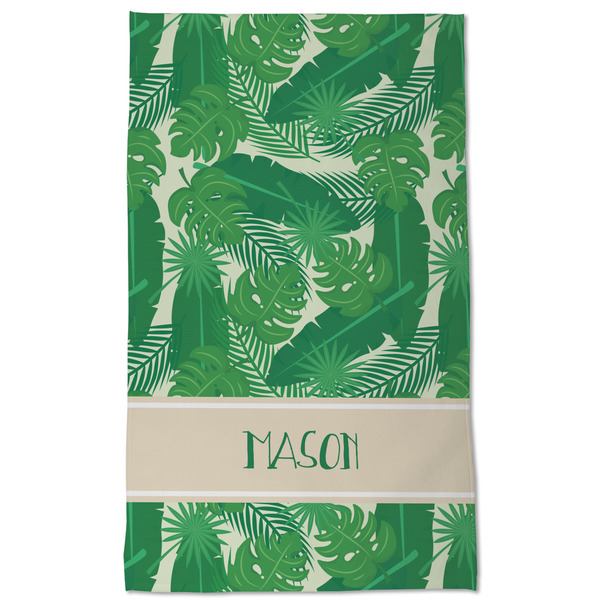 Tropical Leaves #2 Kitchen Towel - Poly Cotton - Full Front