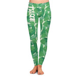 Tropical Leaves #2 Ladies Leggings - Small (Personalized)