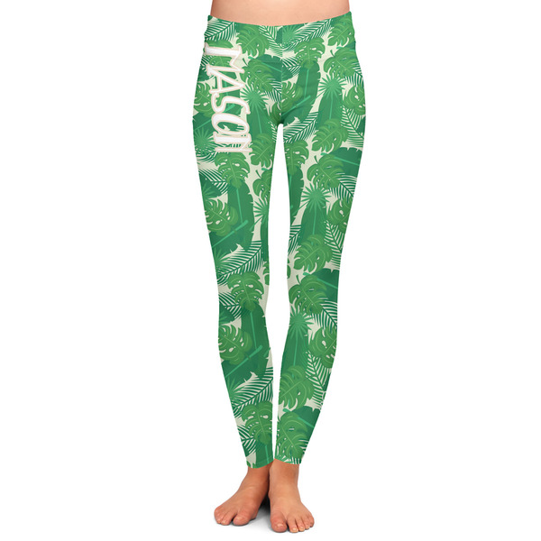 Custom Tropical Leaves #2 Ladies Leggings - Extra Large (Personalized)